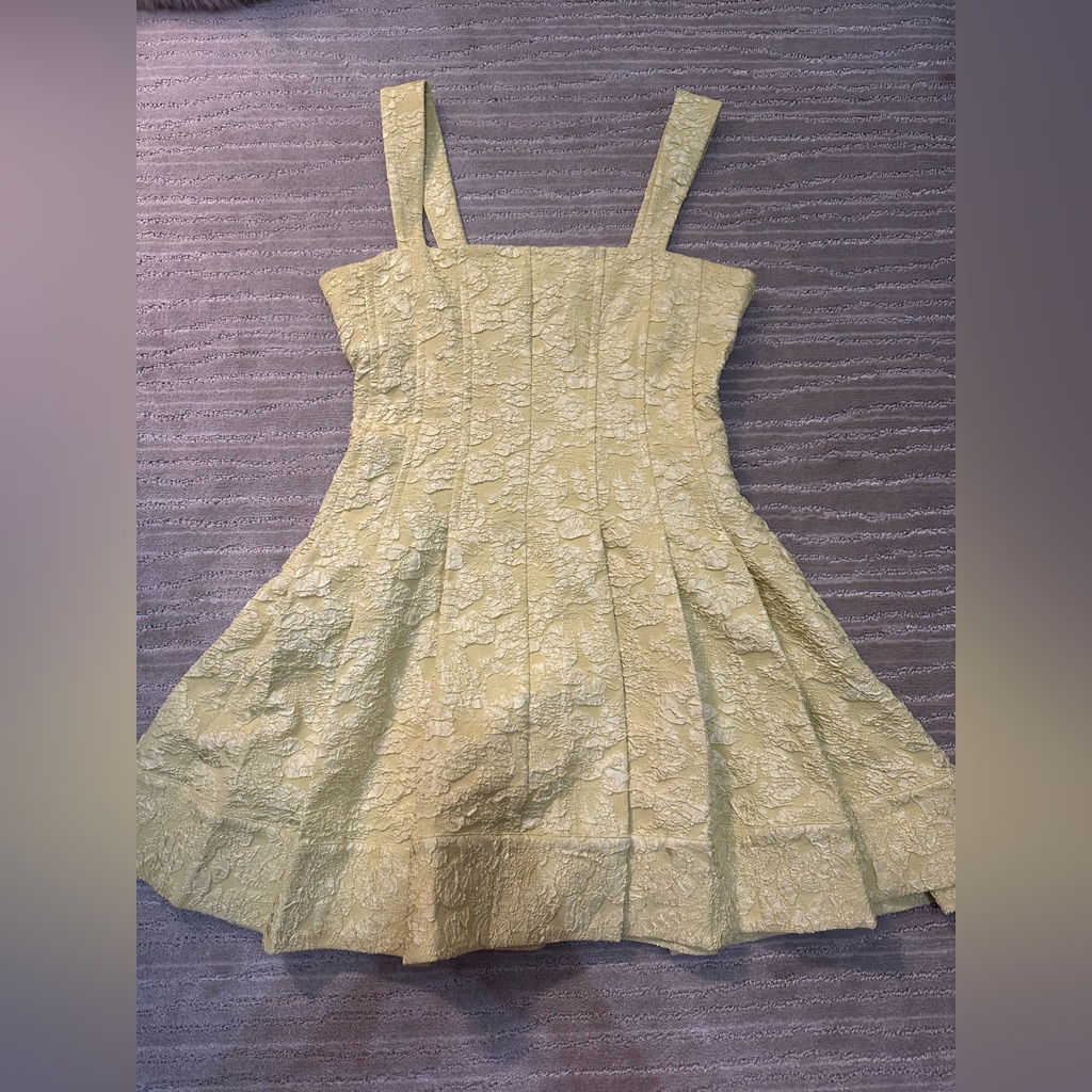 Simkhai Textured Light Yellow Mini With Straps